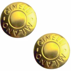 Cinelli - Milano Road Handlebar End Plugs -Cockpit butik Cinelli Milano Road Handlebar End Plugs Bar Ends Gold CNA55Y