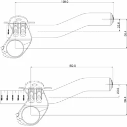 Deda Superzero Clip-On TT Extensions -Cockpit butik Deda Superzero Clip On TT Extensions Handlebar Spares Black NotSet DTS1 2