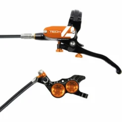 Hope Tech 4 E4 Brake - No Rotor 32 Hope Tech 4 E4 Brake - No Rotor -Cockpit butik Hope Tech 4 E4 Brake No Rotor Disc Brake Callipers Black Orange T4E4CL
