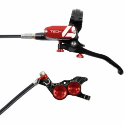 Hope Tech 4 V4 Brake - No Rotor -Cockpit butik Hope Tech 4 V4 Brake No Rotor Disc Brake Callipers Black Red T4V4RL