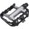 Wellgo LU 950 Flade Pedaler (letmetal) 2 Wellgo LU 950 Flade Pedaler (letmetal) -Cockpit butik Wellgo LU 950 Alloy Flat Pedals Flat Pedals Black Silver 03023100600BLACK